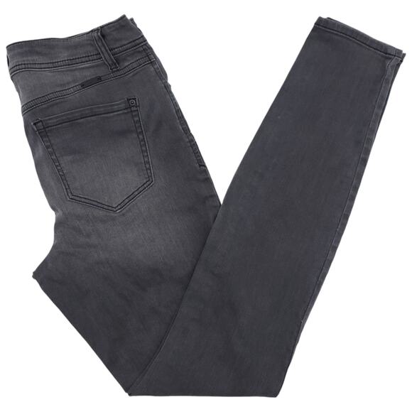 INC Jeans Womens 4 Skinny Leg Mid Rise Regular Fit Denim Medium Wash Gray - Picture 1 of 13